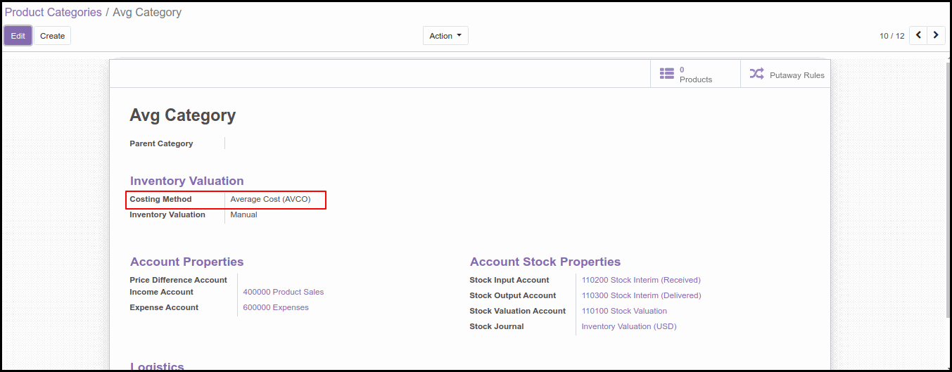 Third Costing Method Option in Odoo: Average Price