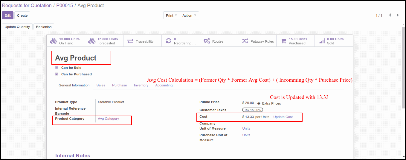 Third Costing Method Option in Odoo: Average Price