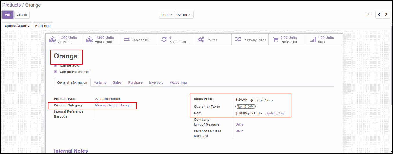 Costing Methods and Inventory Valuation in Odoo13 Record the Value into your Accounting Books: Manually or Automatically