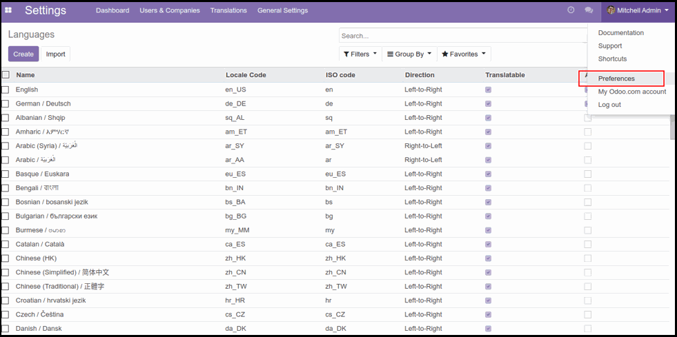 How to Load a Translation in Odoo Add Translation in Odoo Custom Module