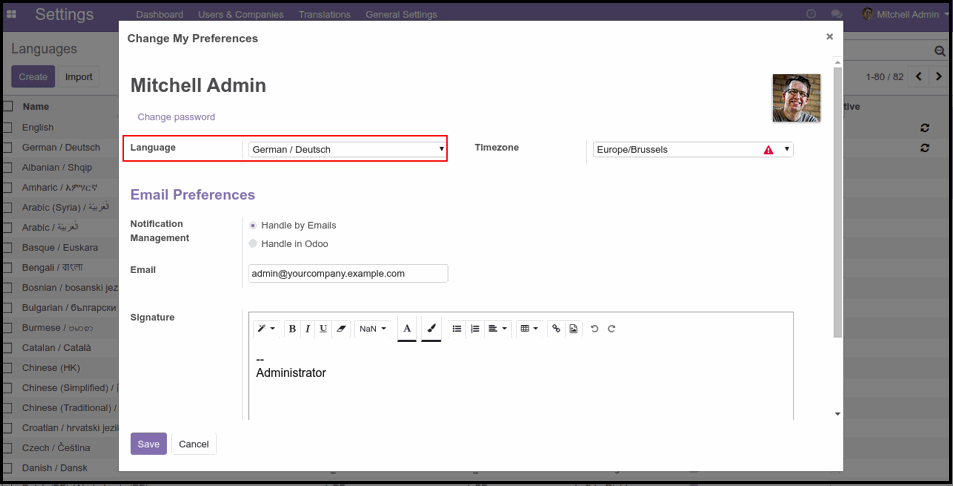 How to Load a Translation in Odoo Add Translation in Odoo Custom Module