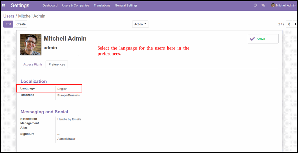 Add Translation in Odoo Custom Module