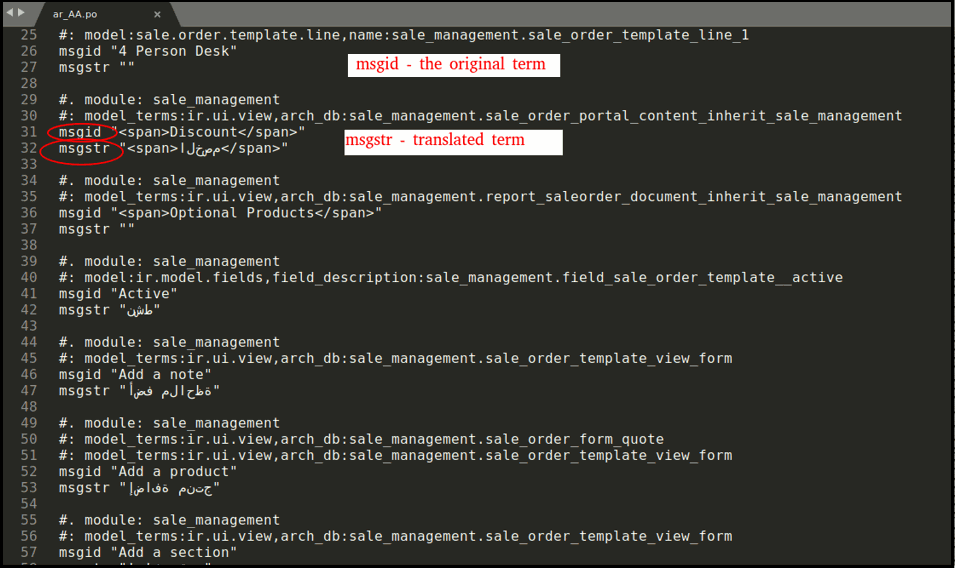 How to Load a Translation in Odoo Add Translation in Odoo Custom Module