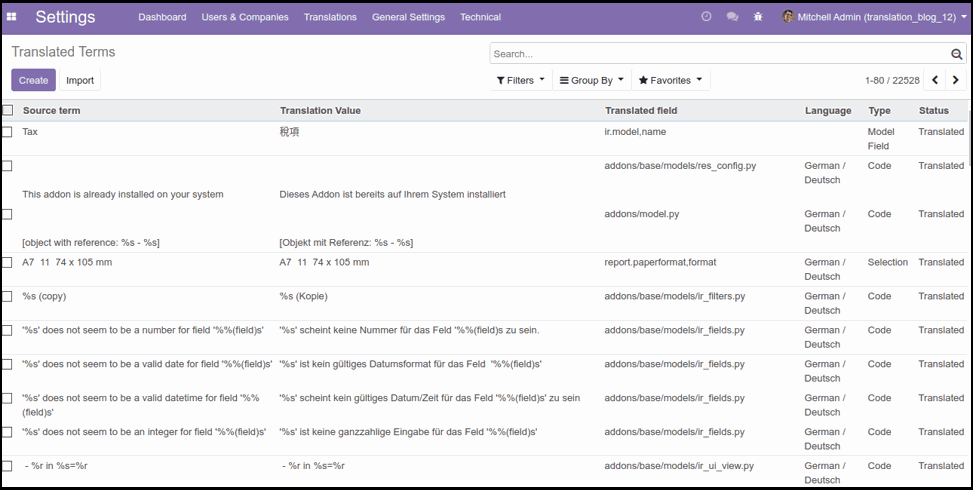 Add Translation in Odoo Custom Module