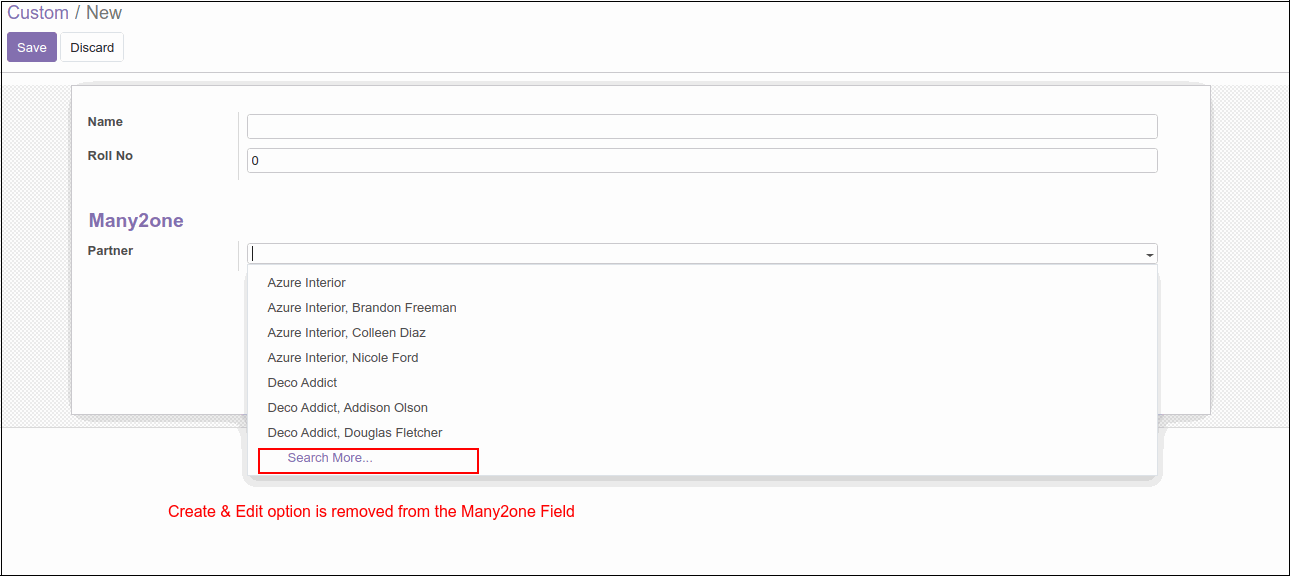 Many2one Relational Fields in Odoo