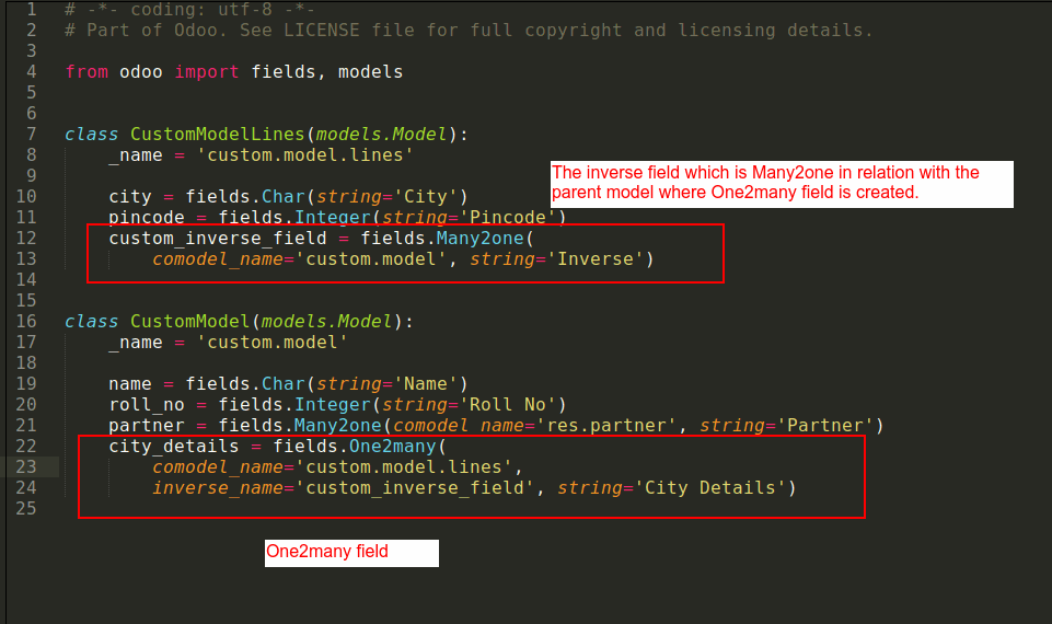 Relational Fields and Widgets In Odoo One2Many Relational Fields in Odoo