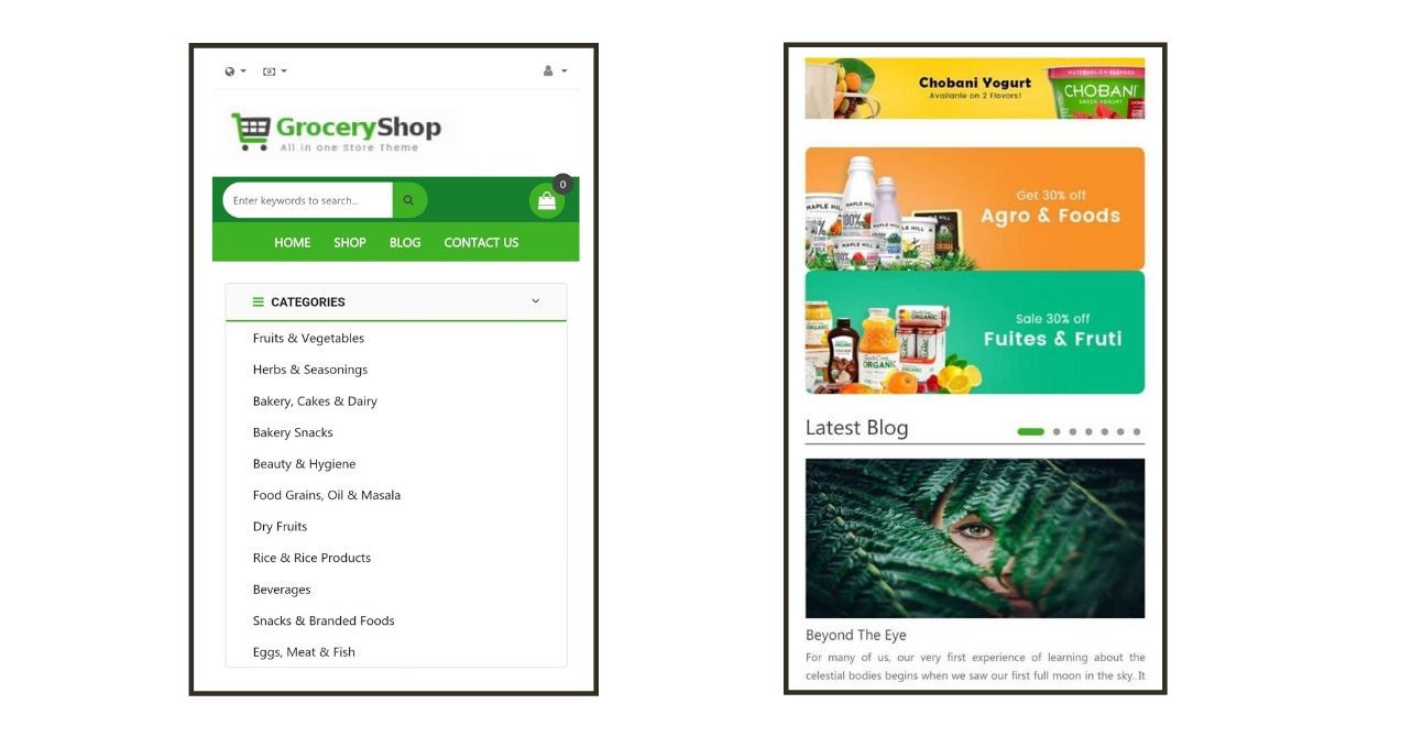 Odoo  Grocery Theme for Ecommerce Store: Mobile Responsive