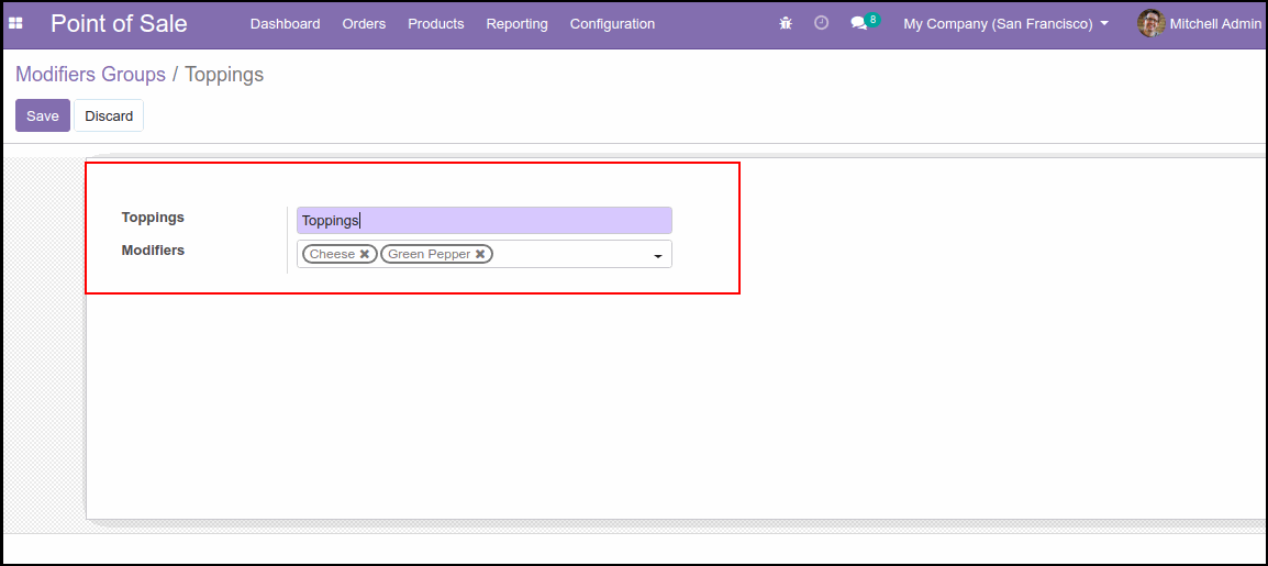 POS Table Order QR Code: Odoo Module After Configure POS Table Order QR Code Module : Product Modifiers
