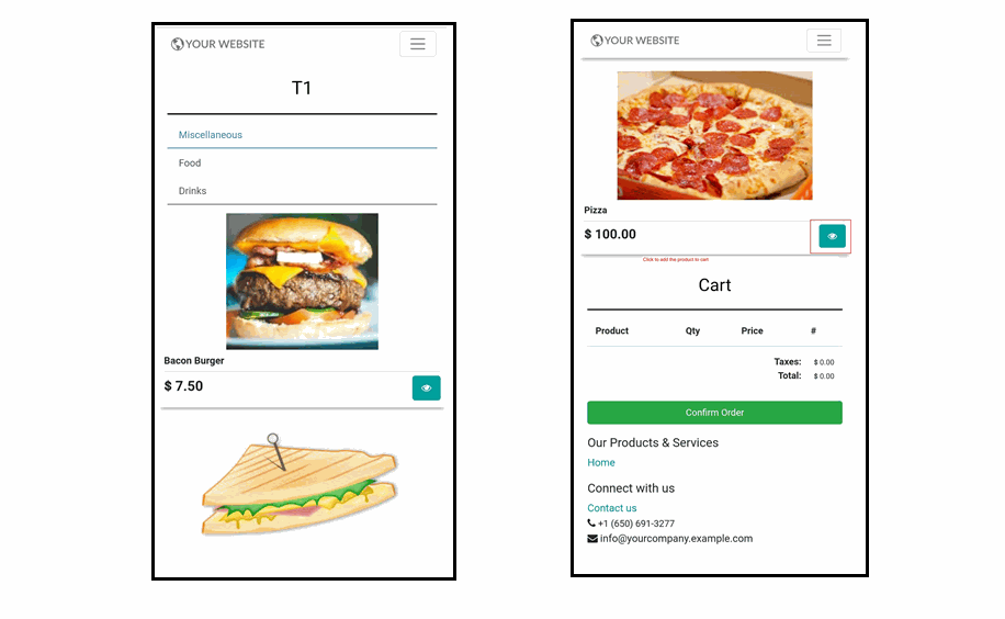 POS Table Order QR Code: Odoo Module After Configure POS Table Order QR Code Module : Product Modifiers