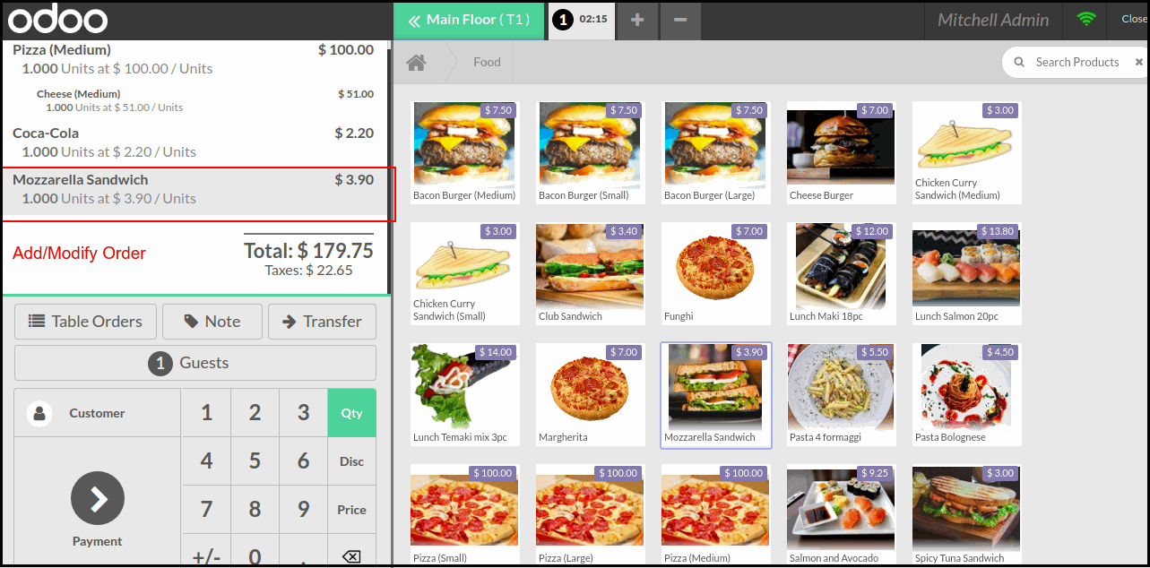 User can Modify Their Orders