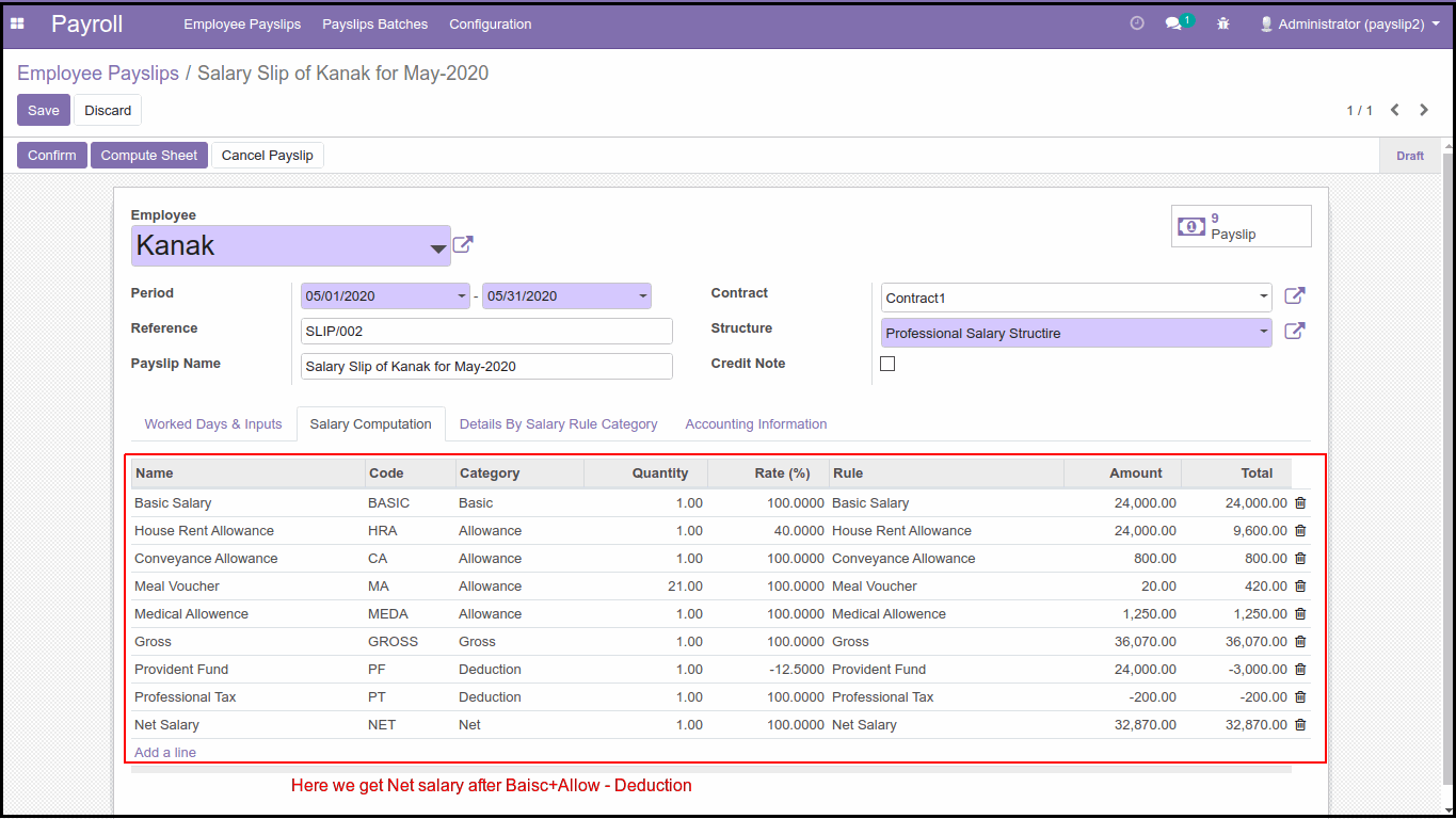 How To Configure Advance Salary Rules In Odoo Calculate Salary in Odoo