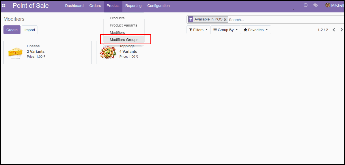 Odoo POS Pizza Modifiers Module How Odoo POS Pizza Modifiers Module Works