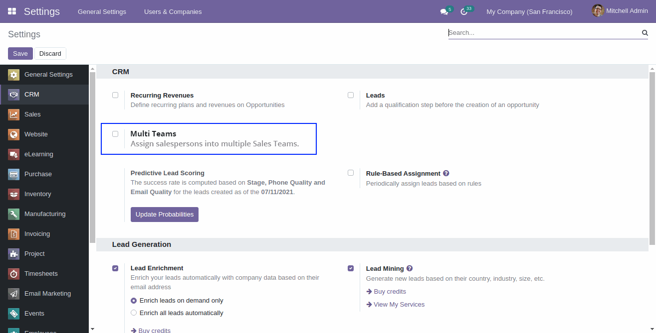 Odoo 15 Expected Features (Roadmap) Sales team
