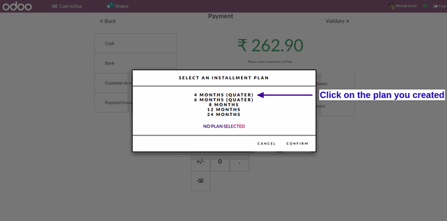 POS Payment Installment Module In Odoo Create New Installment Order in Odoo