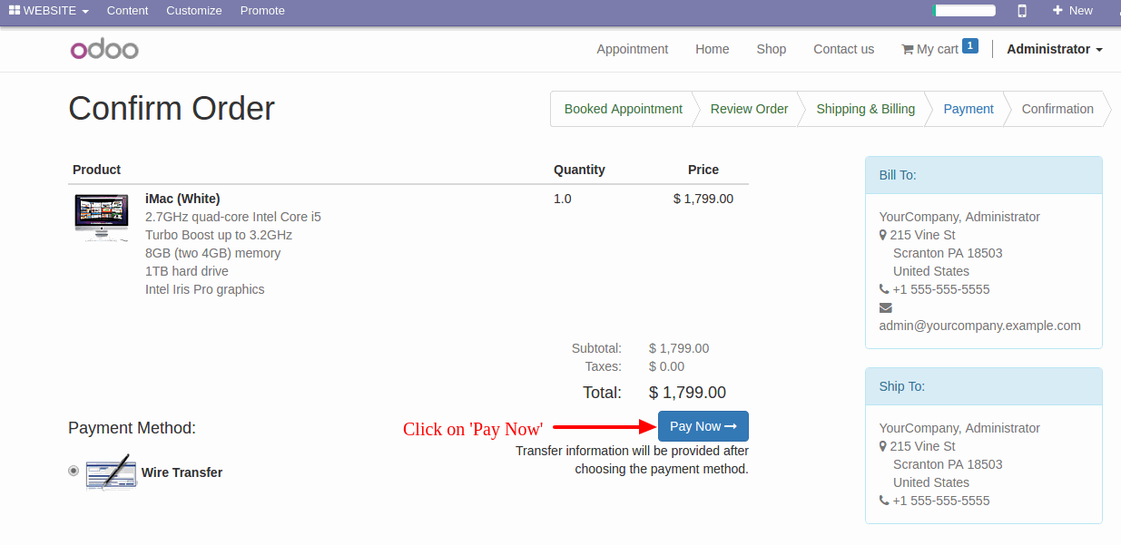 Book Service In Odoo- Step by Step Process