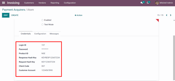 Configuration Steps of Atom Payment Gateway Module in Odoo Configuration Steps of Atom Payment Gateway Module in Odoo