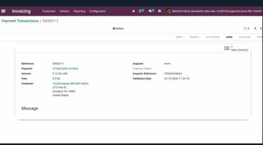 Configuration Steps of Atom Payment Gateway Module in Odoo Configuration Steps of Atom Payment Gateway Module in Odoo