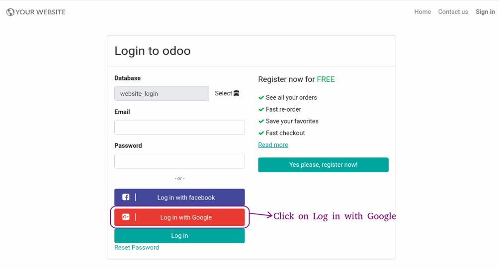 How To Login With Social Signon In Odoo ( Google/Facebook ) Sign in with Google : Step by Step Process