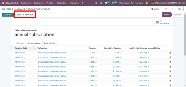 Steps to Create Deferred Revenue Manually