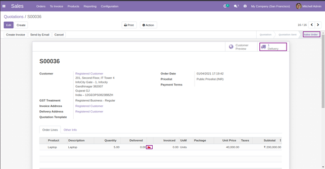 Reordering Rules Configuration in Odoo: Sale Order