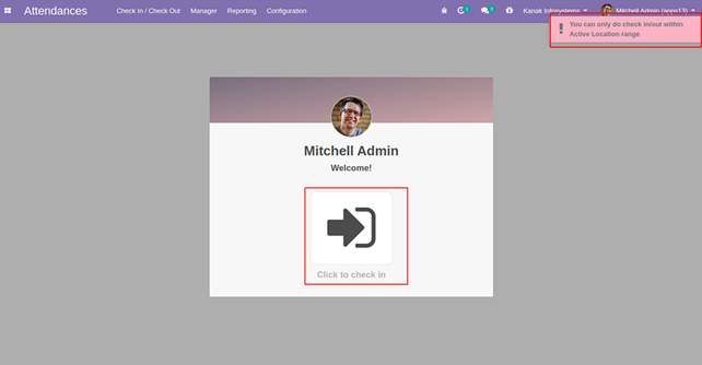Configuration of Geolocation Attendance Odoo App