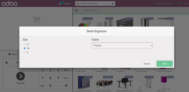 List of Odoo 14 Features Product Variant Selection on POS