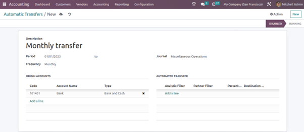 How To Perform Automatic Transfers In Odoo 16 Accounting Step to manage Automatic Transfers in Odoo Accounting