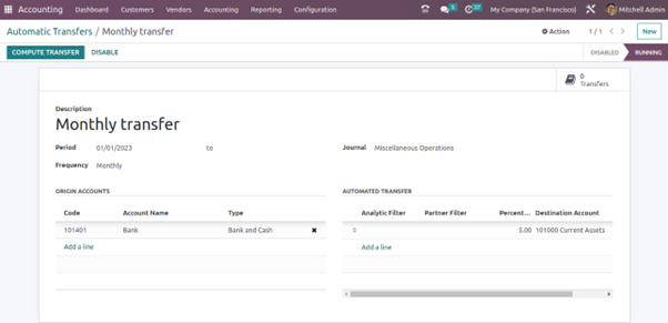 How To Perform Automatic Transfers In Odoo 16 Accounting Step to manage Automatic Transfers in Odoo Accounting