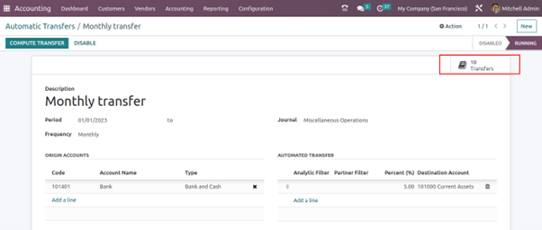 How To Perform Automatic Transfers In Odoo 16 Accounting Step to manage Automatic Transfers in Odoo Accounting