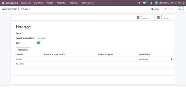 Analytical plans In Odoo