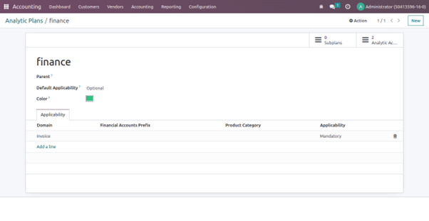 Analytic Accounting In Odoo Analytical plans In Odoo