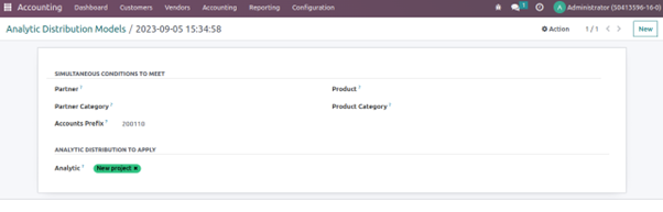 Analytic Accounting In Odoo Analytical Distribution Model In Odoo