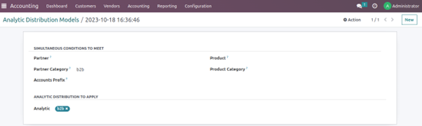 Analytical Distribution Model In Odoo