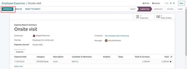 Employee Expenses Management In Odoo