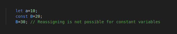 Let and Const: JavaScript
