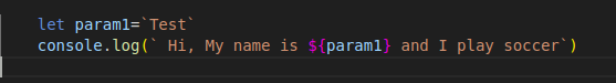 Template Literals:: JavaScript