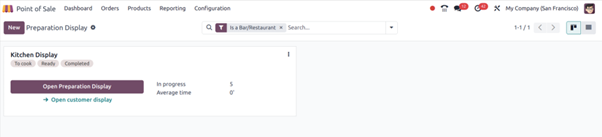 Kitchen Display Application in Odoo v17 Kitchen Display Application App: Configuration in Odoo