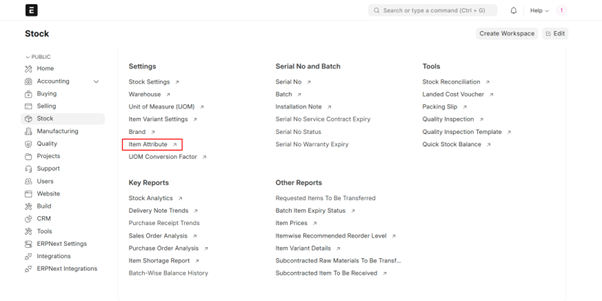 Manage Attribute in ERPNext: Configuration Steps