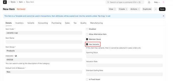 Manage Attribute in ERPNext: Configuration Steps