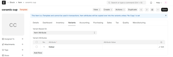 Manage Attribute in ERPNext: Configuration Steps