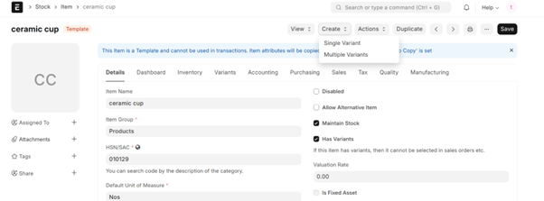 Manage Attribute in ERPNext: Configuration Steps