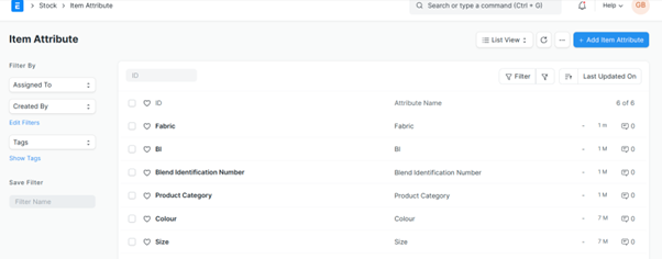 Use-case of Attribute in ERPNext