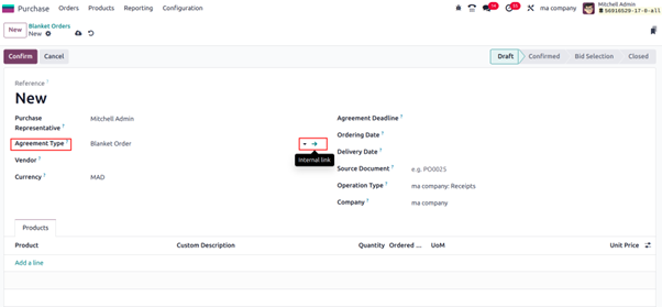 How can we Manage Blanket Orders in Odoo 17 Odoo streamlines blanket order management with various features
