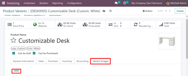 Product Variant Multi Image - Odoo Module Add Product Variant Images In Odoo