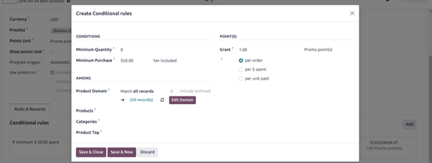 Manage Discount and Loyalty In Odoo 17 Rule and Rewards in Odoo
