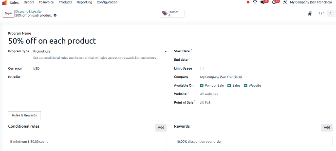 Manage Discount and Loyalty In Odoo 17 Feature to Create Discount and Loyalty in Odoo