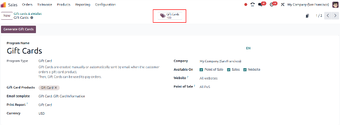 Generate Gift Card In Odoo How we can Configure the Gift Cards in Odoo17