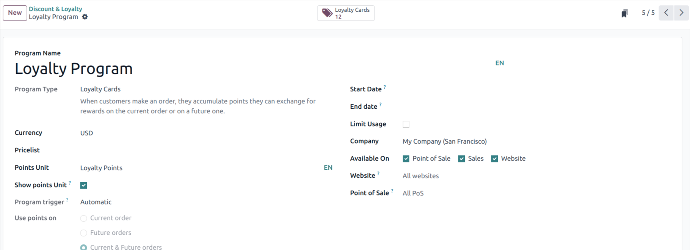 Configure Buy X Get Y Free Program and Loyalty Cards Program in Odoo17 Use Case of Configure Loyalty Cards
