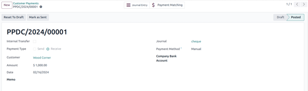 How To Manage Post-Dated Cheques In Odoo 17 Step by step process to manage Post Dated Cheques