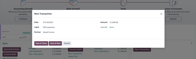 How To Manage Post-Dated Cheques In Odoo 17 Step by step process to manage Post Dated Cheques